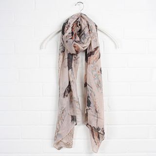 scarf, feather by bohemia