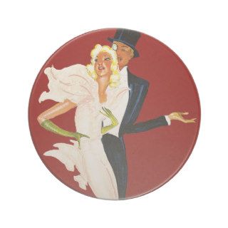 Vintage Love and Romance, Modern Wedding Couple Coasters