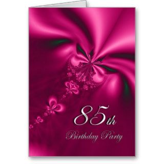 Elegant 85th Birthday Party invitaiton Greeting Card