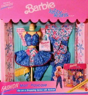 Barbie Fashion Mall Jazzy Jeans Shop Playcase Set Toys & Games