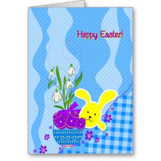 yellow kawaii bunny cards