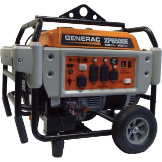 Generac® XP6500E Portable Generator — 8125 Surge Watts, 6500 Rated Watts, Electric Start, Model# 5930  Portable Generators