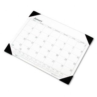 HOD124   Refillable 4 Corner Dated 12 Month Desk Pad Calendar Holder  Office Desk Pad Calendars 