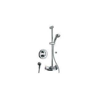 YOW  Slide Bar Kit With Shower Head And Soap Holder In Chrome LATOSCANA Faucet   Heating Vents  