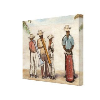 Haitian Street Musicians Gallery Wrapped Canvas