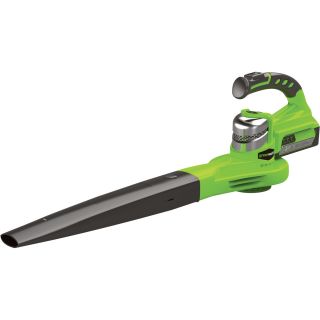 GreenWorks Handheld Blower — 24 Volt Li-Ion, 85 CFM, Model# 24132  Leaf Blowers