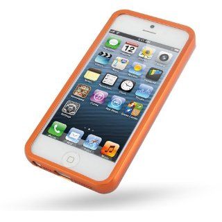 iPhone5 Metal Bumper Frame (Orange) Cell Phones & Accessories