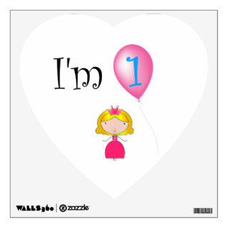 1st Birthday princess pink polka dots Wall Decor