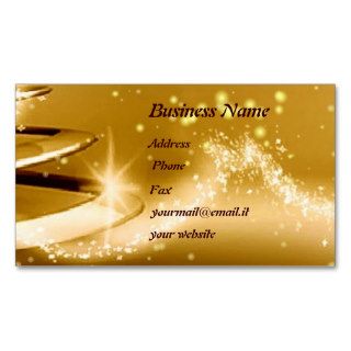 Golden Christmas Business Card