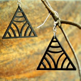 acrylic pyramid earrings by urban twist