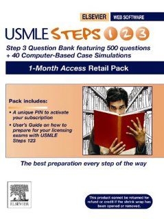 USMLE Steps 123 Step 3 Question Bank and Step 3 CCS 1 month access Retail Pack STUDENT CONSULT 9781416034094 Books
