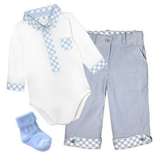 french design newborn baby boy gift set by chateau de sable