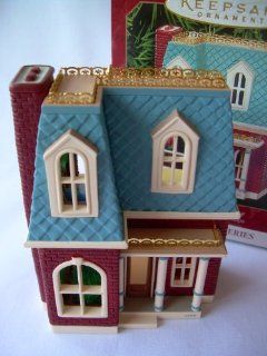 1999 Hallmark Ornament House On Holly Lane # 16 Nostalgic Houses and Shops Collection   Decorative Hanging Ornaments