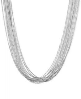Nine West Necklace, Multi Tone Glass Crystal Frontal Necklace   Fashion Jewelry   Jewelry & Watches