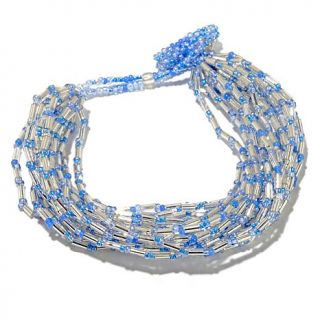 Himalayan Gems™ 20 Strand Beaded Potay 9" Toggle Bracelet