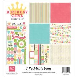 Birthday Girl Collection Kit 12"X12" Echo Park Paper 12 x 12 Scrapbooking Kits
