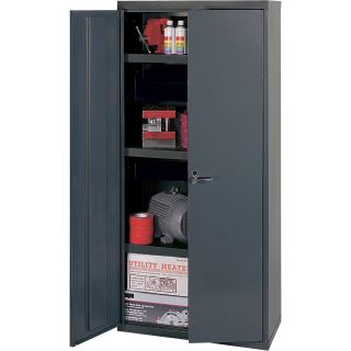 Edsal Welded Vault Cabinet — 36in.W x 18in.D x 60in.H, Model# VC1501G  Storage Cabinets