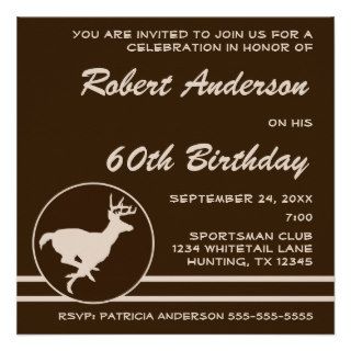 Hunter Birthday Party Celebration Invitation
