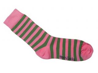 green and pink socks by henry j socks