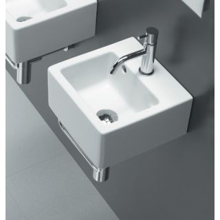 Bissonnet Area Boutique Ice Small Square Ceramic Bathroom Sink   20110