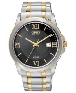 Seiko Mens Kinetic Two Tone Stainless Steel Bracelet Watch 42mm SKA582   Watches   Jewelry & Watches
