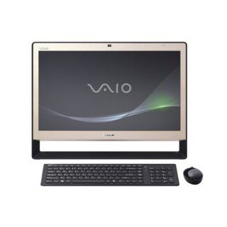 Sony VAIO(R) VPCJ118FX/N 21.5" All in One FHD Touch Screen Desktop PC   Gold  Desktop Computers  Computers & Accessories