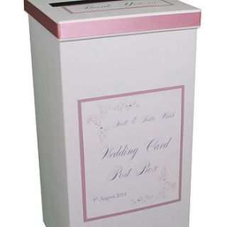 personalised emily wedding post box by dreams to reality design ltd