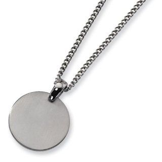 Titanium Brushed Necklace Jewelry