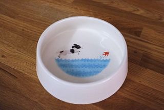 spaniel dog bowl by fenella smith