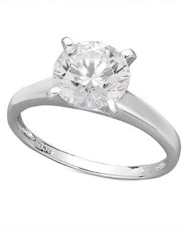 Arabella 14k White Gold Ring, Swarovski Zirconia Solitaire Engagement Ring (3 1/3 ct. t.w.)   Rings   Jewelry & Watches
