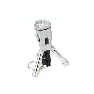 Stanley 95 113 Mini Tripod Keychain LED Flashlight, Color May Vary (Plastic or Chrome Finish feets)   Key Chain Flashlights  