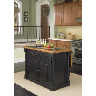 Home Styles Monarch Kitchen Island with Granite Top