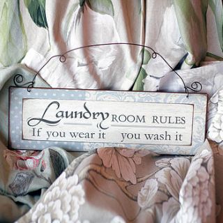 laundry room sign by pippins gifts and home accessories