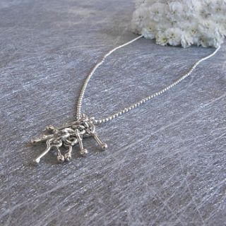 silver icicle necklace by tales from the earth