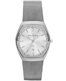 Skagen Denmark Watch, Womens Stainless Steel Bracelet 107SSSD   Watches   Jewelry & Watches