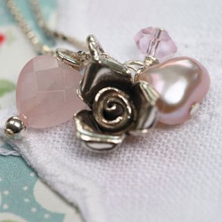 girls winter rose necklace by hurleyburley junior