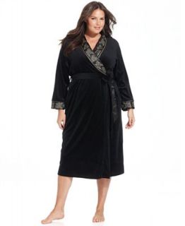 Jones New York Plus Size Steam Velour Robe   Lingerie   Women