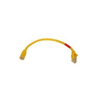 1ft Yellow Cat6 Ethernet Molded Network Crossover Cable Computers & Accessories