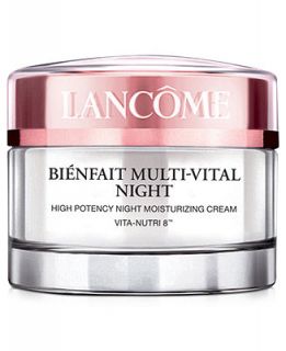 Lancme BIENFAIT MULTI VITAL NIGHT High Potency Night Moisturizing Cream, 1.7 oz   Skin Care   Beauty