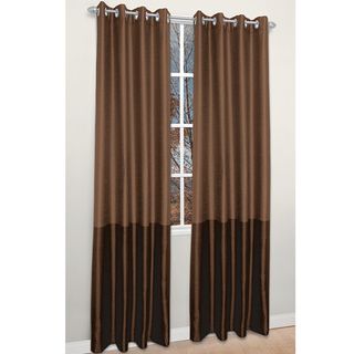 'Gramercy' Brown 84 inch Curtain Panel Pair Curtains