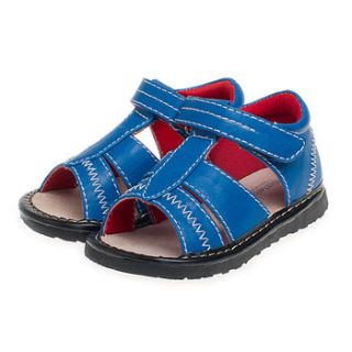 boy's leather squeaky sandal shoes gregory by my little boots