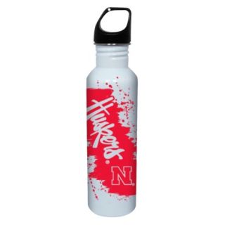 NCAA Nebraska Cornhuskers Water Bottle   White/R