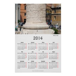 Rome 2014 Calendar Poster