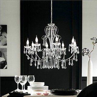 Candle Featured Crystal Chandeliers with 8 Lights   Modern Chandeliers  