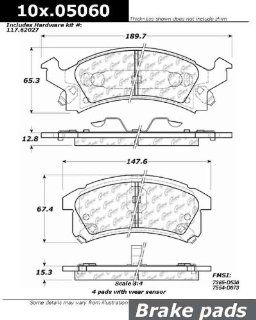 NEW CENTRIC 106.05060 Extended Wear Posi Quiet Semi Metallic Standard Brake Pad Automotive