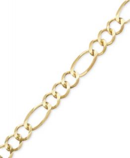 14k Gold Bracelet, 9 Curb Chain   Bracelets   Jewelry & Watches