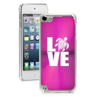 Apple iPod Touch 5th Generation Hot Pink 5B1878 hard back case cover Love Sea Turtle Cell Phones & Accessories