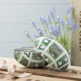 country meadow easter egg tin by the contemporary home