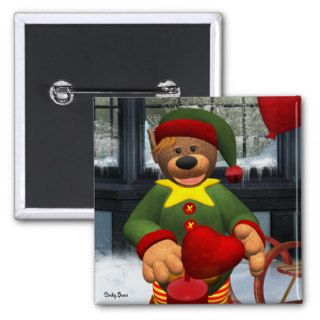 Dinky Bears Funny Christmas Elf Pin