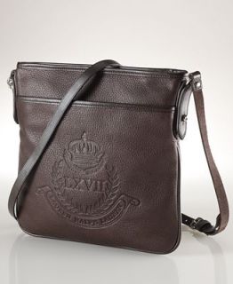 Lauren Ralph Lauren Lauren Leather Flat Crossbody Bag   Handbags & Accessories